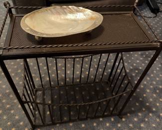 Super Heavy Narrow Table & Magazine Rack