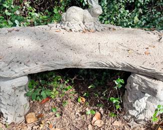 Lovely Vintage Concrete Bench