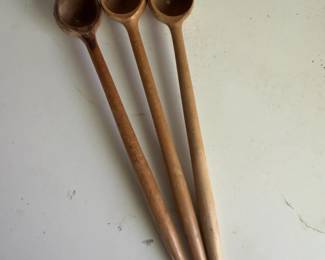 Vintage Wooden Spice Spoons