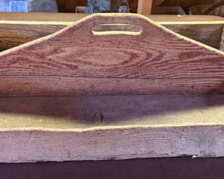 Antique Wood Tool Tray