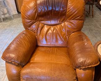 Leather recliner
