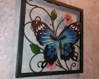 Wall hangings in hallway three of these all different colors