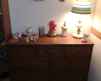 Small dresser and decor