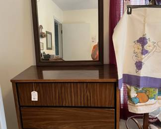 Mid-Century Moden chest and mirror