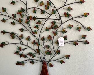 Metal Tree Wall Sculpture
