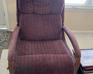 La-Z-Boy maroon recliner