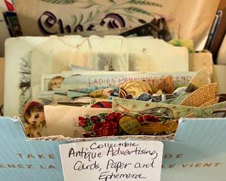 Antique Advertising, Cards, Paper