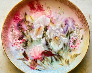 Vintage Hand - Painted Plate