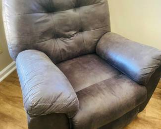 Suede Leather Recliner