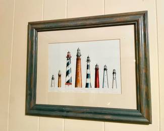 Lighthouses - Framed Picture