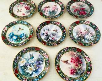 Decorative Hummingbird Plates -Lena Lui