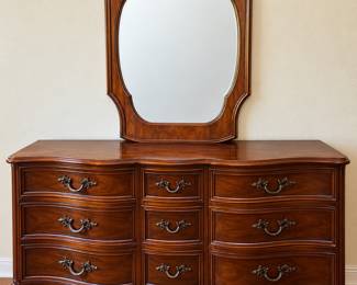 French Style Triple Dresser & Mirror