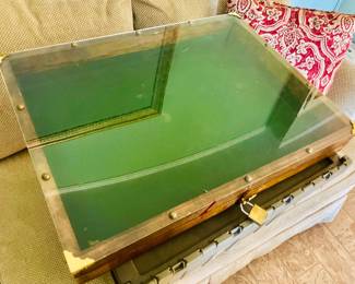 Locking Wooden Display Case
