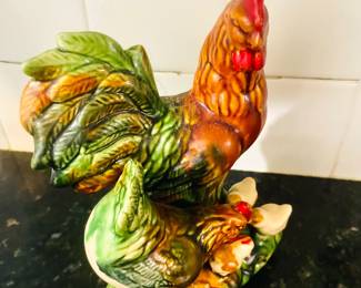 Majolica Pottery Rooster