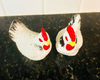 Vintage Chicken Salt & Pepper Shakers