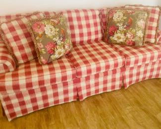 King Hickory Plaid Sofa