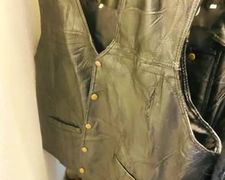 Leather Riding Vest