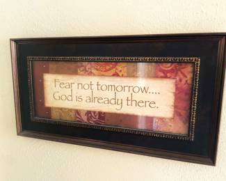 Fear Not Framed Decor