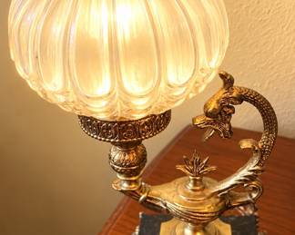 Vintage Marble Based Lamp