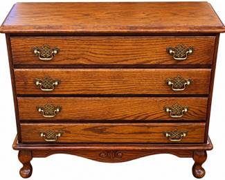 Oak Four Drawer Chest
