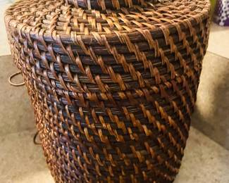 Vintage Straw Ice Bucket