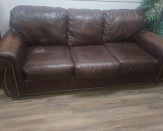 Leather sofa $400