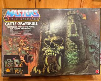 Vintage 1980s Mattel Masters of the Universe Castle Grayskull playset with original box