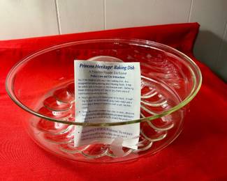 Princess House Princess Heritage clear glass Bundt baking dish