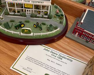 John Deere “Dealership Circa 1958” miniature diorama by Danbury Mint