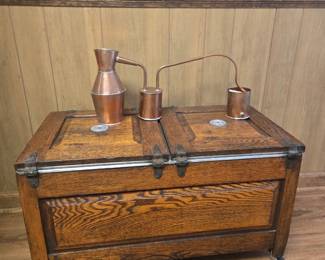 Vintage Oak Ice Chest