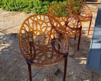 Crystal Amber Patio Chairs