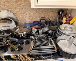 Pots & Pans Galore (More pots and more pans than shown!)
