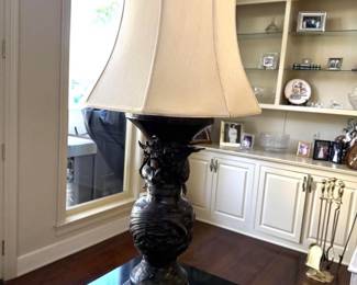 Antique Bronze Lamp - 42"