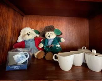 Starbucks Collectible Bears 2016 Mini Mug Ornament  Creamers Sugar Dishes