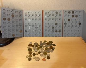Jefferson Nickels And Misc Foreign Coins