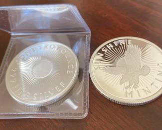 Sunshine Minting One Troy Ounce Silver Coins