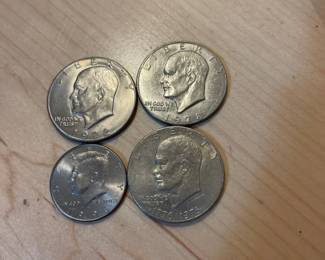 3 One Dollar Coin 1 Half Dollar Coin