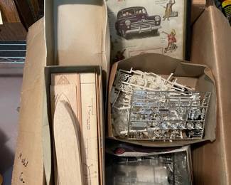 Various Car Model Parts Clipper Ship Model  8x10 Ford Picture
