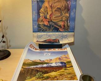 Two Empire Builder Amtrak Posters