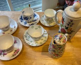 Misc Teacups Teapots Queen Anne Royal Victoria And More
