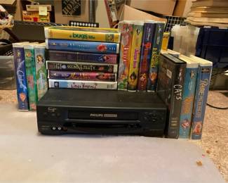 VHS Tapes Most Disney With Philips Magnavox