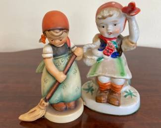 Goebel Germany Little Sweeper And Hand Painted Occupied Japan Figurines