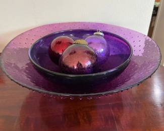 Kugel Ornaments With 2 Large Decor Bowls