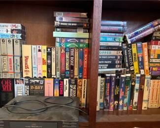 JVC VHS Player And VHS Tapes
