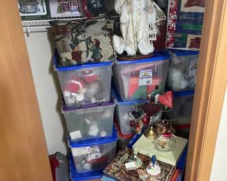 Huge Mystery Lot Of Christmas Decorations Ornaments Lights  More
