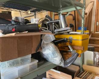 Shelf Of Hand Tools Wire Tool Box  Power Craft Sander