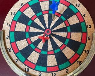 Miniature Dart Boards  Darts With Peg Board Game In Wood Box