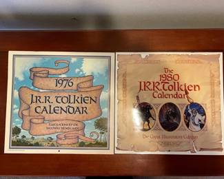 1976  1980 JRR Tolkien Calendars Unused