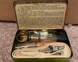 Vintage MSA Snake Bite Outfit First Aid