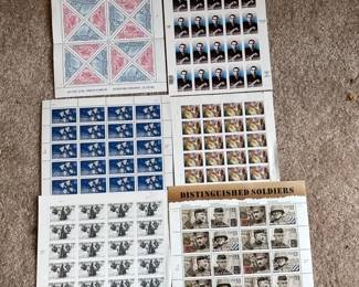 Framed Stamp  Distinguished Soldiers Air Force Irving Berlin Korean War  More